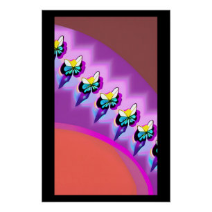 Vlinderflight - Ken Gage Kunst Perfect Poster