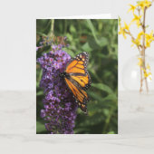 Vlinderfotokaart Kaart (Gele Bloem)