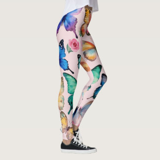 Vlindergedrukte Leggings
