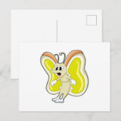 Vlindergeel Briefkaart (Voorkant / Achterkant)