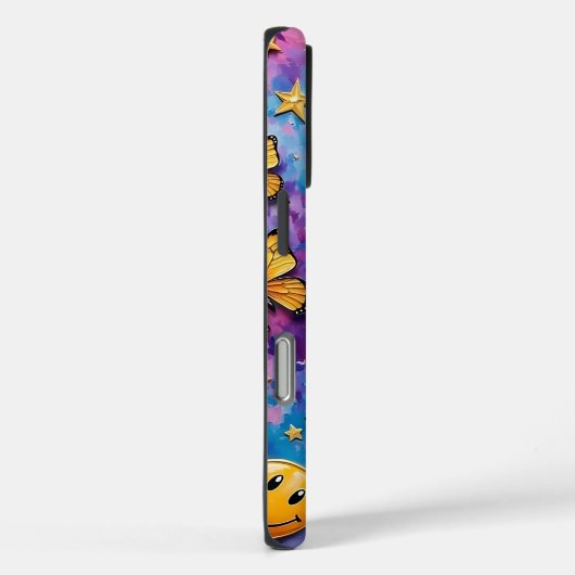 Vlindergelukzaligheid: Smiley Starburst Case-Mate iPhone Case (Achterkant / Rechts)