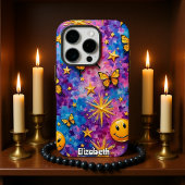 Vlindergelukzaligheid: Smiley Starburst Case-Mate iPhone Case