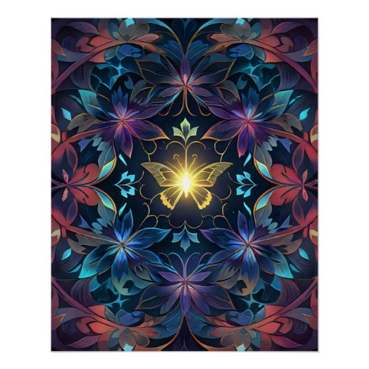 Vlindergloed perfect poster (Voorkant)