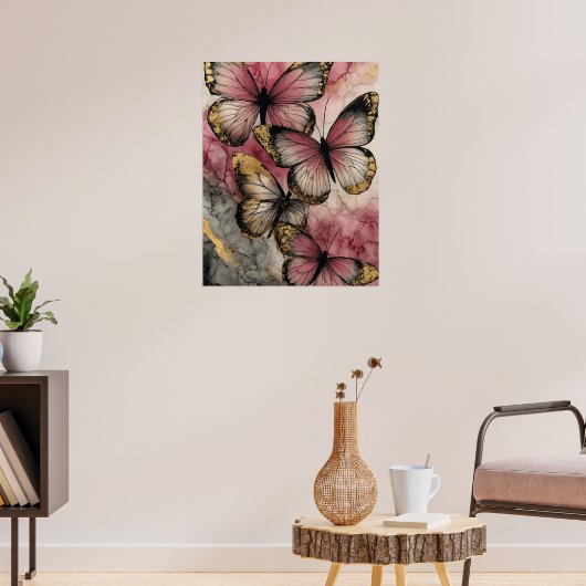 Vlindergrace Poster (Woonkamer 3)