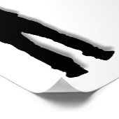 Vlindergraffiti Grappige Poster (Hoek)