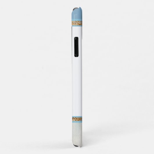 Vlindergrens (blauw) Case-Mate iPhone case (Achterkant/rechts)