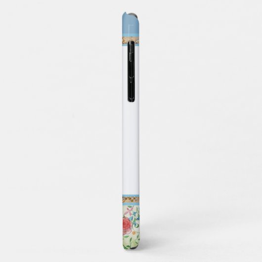 Vlindergrens (blauw) Case-Mate iPhone case (Achterkant/links)