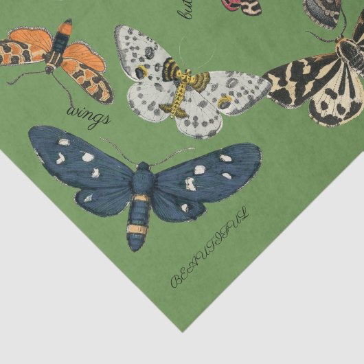 vlindergroen 18 lbs tissuepapier (Detail)