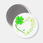 vlinderhart blad irish st patrick day clover magneet (Voorkant / Achterkant)