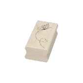 Vlinderhart - Kleur mij Rubberstempel (Stempel)