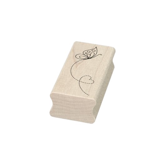 Vlinderhart - Kleur mij Rubberstempel (Stempel)