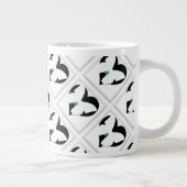 Vlinderhart Op Wit Grote Koffiekop (Rechts)