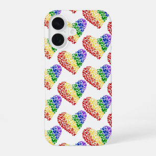 Vlinderhart Pride– LGBTQ+ Vlagkleuren iPhone 16 Hoesje