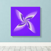 vlinderillusie canvas afdruk (Insitu (Houten vloer))