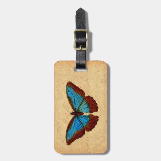  vlinderillustratie bagagelabel (Voorkant verticaal)