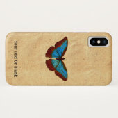 vlinderillustratie Case-Mate iPhone case (Achterkant (horizontaal))