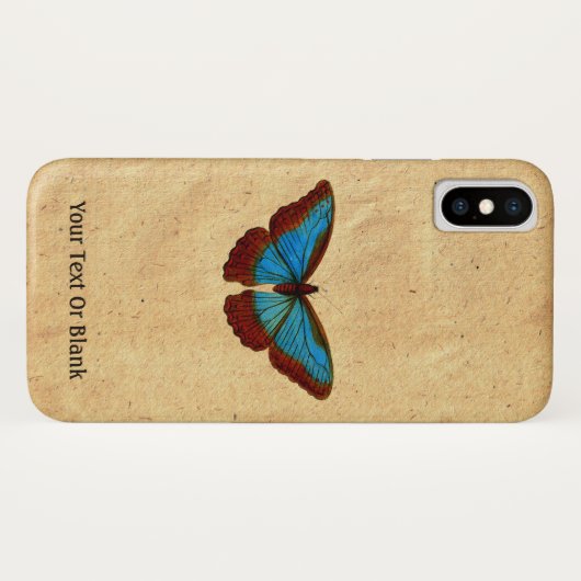 vlinderillustratie Case-Mate iPhone case (Achterkant (horizontaal))