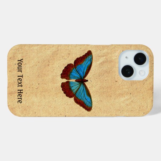 vlinderillustratie Case-Mate iPhone case (Achterkant (horizontaal))