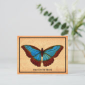  vlinderillustratie feestdagenkaart (Staand voorkant)