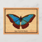  vlinderillustratie feestdagenkaart (Voorkant)