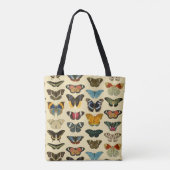  vlinderillustratie - geel - tote bag (Achterkant)