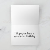  vlinderillustratie Happy Birthday Kaart (Binnen)