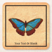  vlinderillustratie kartonnen onderzetters (Voorkant)