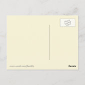 vlinderillustratie, Oranje en zwart Briefkaart (Achterkant)