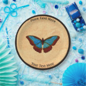  vlinderillustratie papieren bordje (Feest)