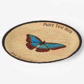  vlinderillustratie papieren bordje (Gekanteld)