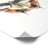  vlinderillustratie poster (Hoek)