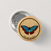 vlinderillustratie ronde button 3,2 cm (Voorkant /achterkant)