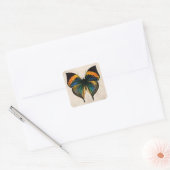  vlinderillustratie - vlinders vierkante sticker (Envelop)