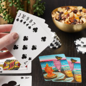 Vlindering Strand Rendez-vous Pokerkaarten (Insitu)