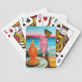 Vlindering Strand Rendez-vous Pokerkaarten