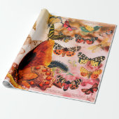 VLINDERinpakpapier Cadeaupapier (Uitgerold)