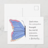 vlinderinspiratie briefkaart (Voorkant / Achterkant)