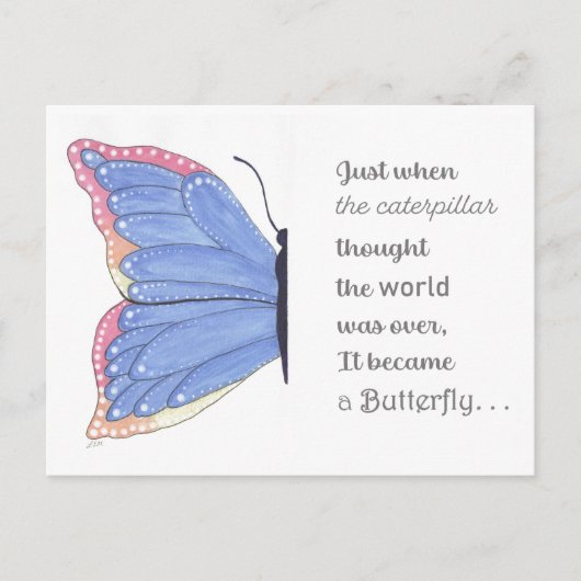 vlinderinspiratie briefkaart (Voorkant)