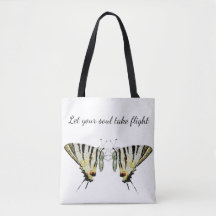 vlinderinspiratie-Canvas tas