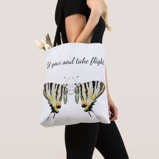 vlinderinspiratie-Canvas tas (Dichtbij)