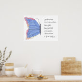 vlinderinspiratie poster (Keuken)