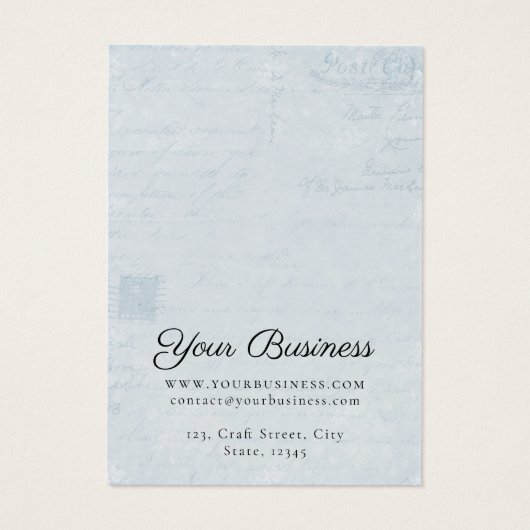  vlinderjuwelen voor oormerken visitekaartje (Achterkant)