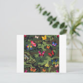 vlinderkamouflage briefkaart (Staand voorkant)