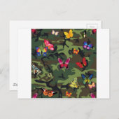 vlinderkamouflage briefkaart (Voorkant / Achterkant)