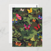 vlinderkamouflage briefkaart (Voorkant / Achterkant)