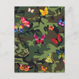 vlinderkamouflage briefkaart