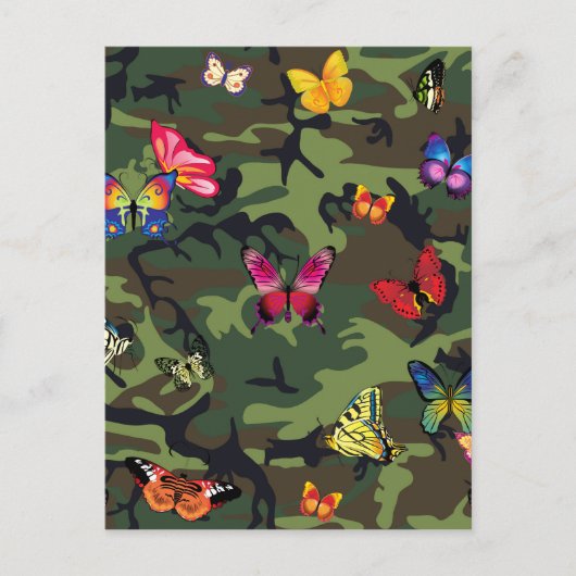 vlinderkamouflage briefkaart (Voorkant)