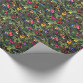 vlinderkamouflage cadeaupapier (Hoek)