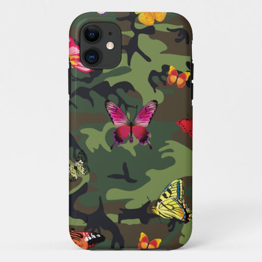 vlinderkamouflage Case-Mate iPhone case (Achterkant)