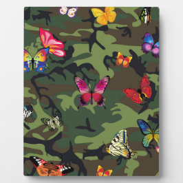 vlinderkamouflage fotoplaat